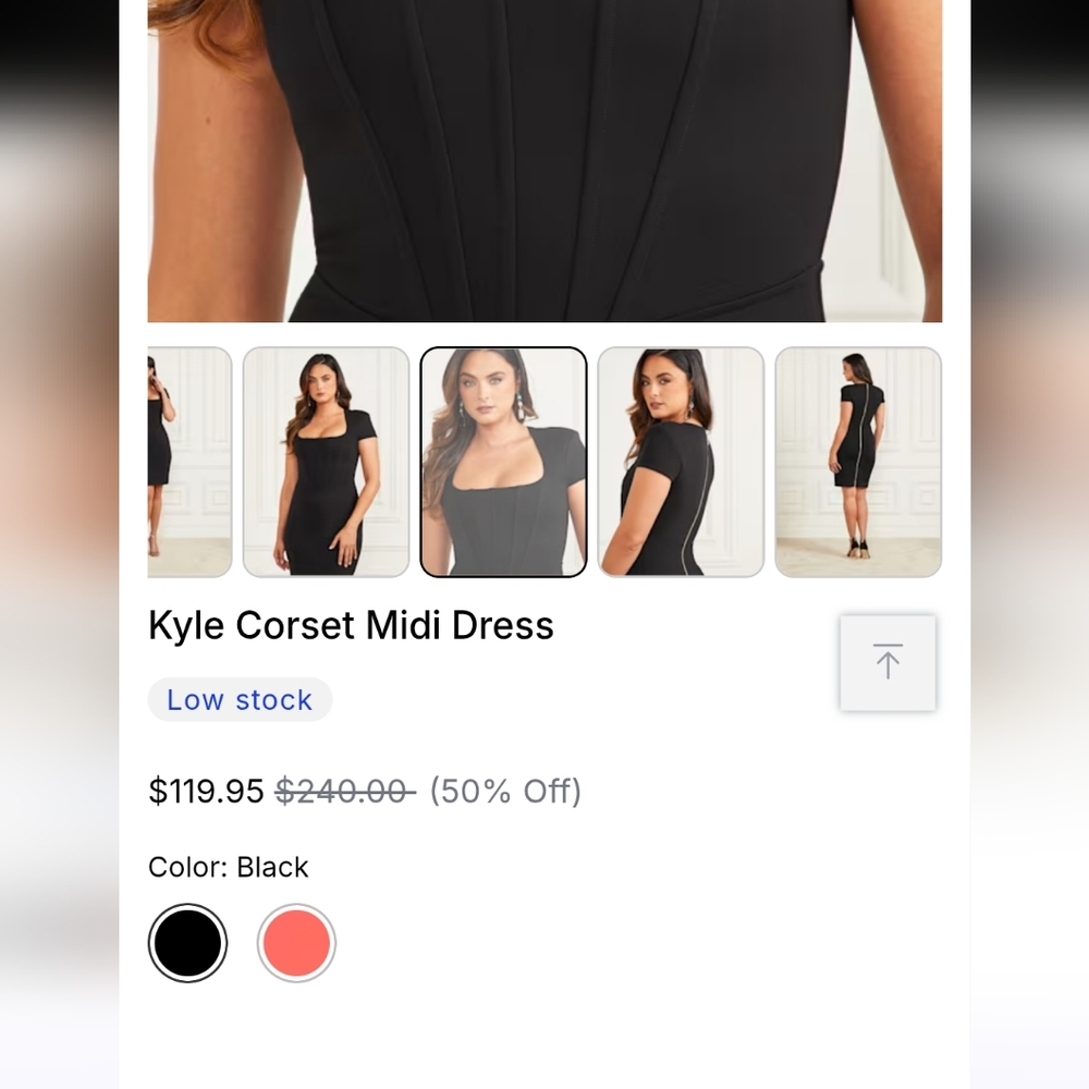 Marciano Black Mini Dress - Picture 4 of 4